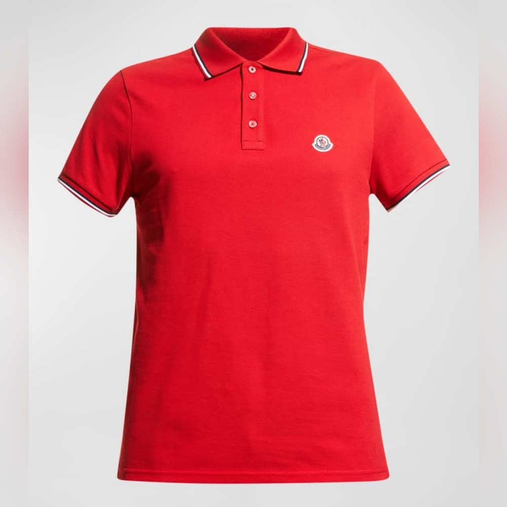 Moncler Men's Classic Tipped Polo Shirt